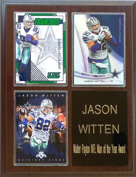 Jason Witten Dallas Cowboys 3-Card 7x9 Plaque