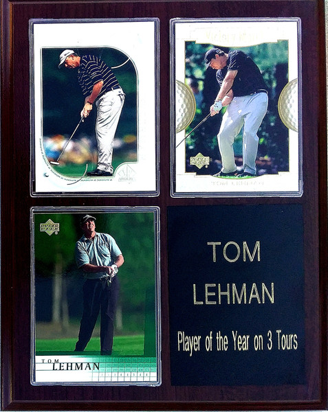 Tom Lehman PGA 3-Card 7x9 Plaque