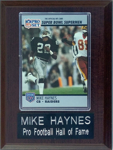 Mike Haynes Oakland Raiders Player Plaque