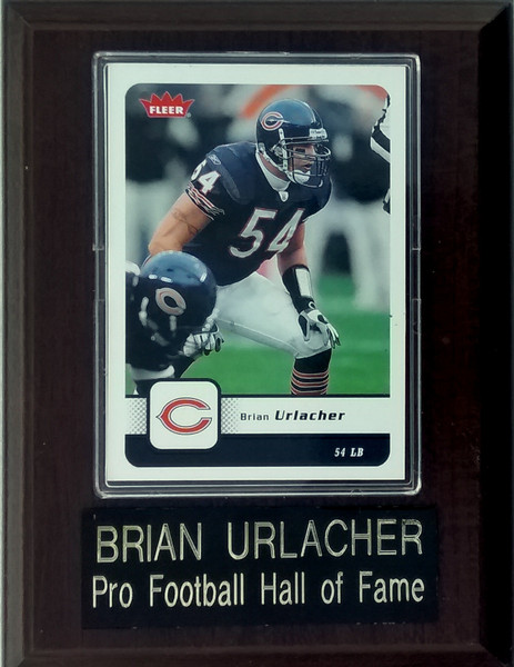 Brian Urlacher Chicago Bears Card Player Plaque B