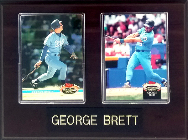 George Brett Kansas City Royals 2-Card 6x8 Plaque