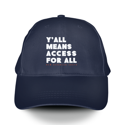 Y'all Means Access For All (Navy Baseball Cap)