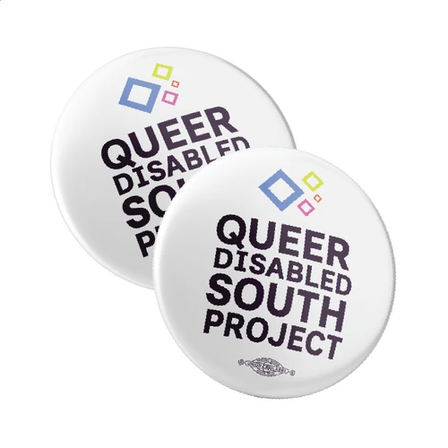 Queer Disabled South Project (2.25" Pin-Back Button -- Pack Of Two!)
