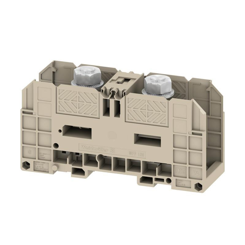 Weidmuller WFF 120 Feed-Through Terminal Block, 120mm², 1000V, 269A ...