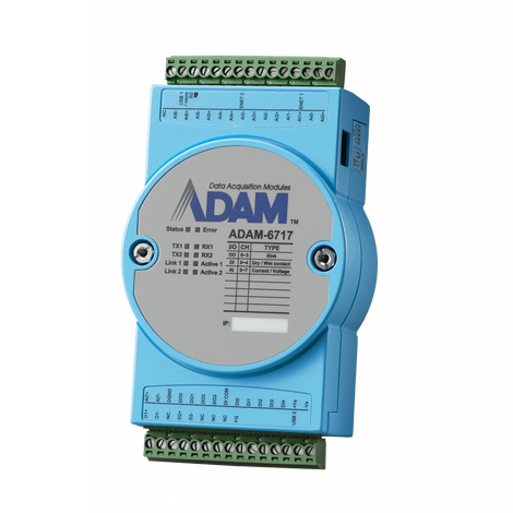 Advantech ADAM-6700: Reliable, Simple and Cost Effective Distributed I/O
