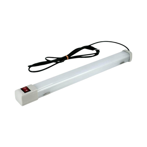 Qlight QELS LED Light Bar with Switch, 200mm, 24V DC, 2m Cable, Polycarbonate Lens