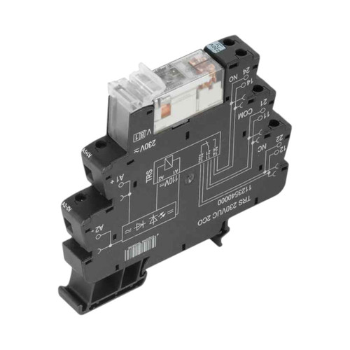 Weidmuller TRS Multi-Function Timing Relay, DPDT, 24-230V UC, 8A, Screw Connection, TS35 DIN Rail Mount