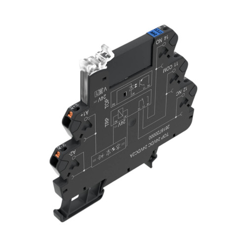 Weidmuller TOP Solid-State Relay, 1 NO Contact, 24V DC Control, 24-240V AC Switching, 1A, Push-In, TS35 Mount