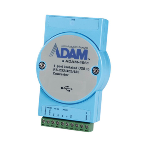 Advantech ADAM-4561 Isolated USB-to-RS-232/422/485 Converter Module, 1-port, Screw Terminals