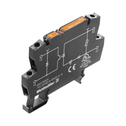 Weidmuller TOS Solid-State Relay Module, 48-60V AC, 1NO, 500mA 48V DC, DIN Rail Mount