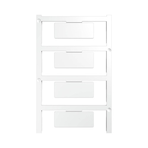 Weidmuller ELS MultiCard Insert Cable Marker Tag, 16x40mm, White, Plastic, Slide-In, Blank