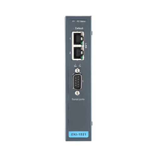 Advantech EKI-1521 1-Port Serial Device Server, 1x RS-232/422/485, 2x RJ45 Ethernet, 10/100Mbps, 12-48V DC