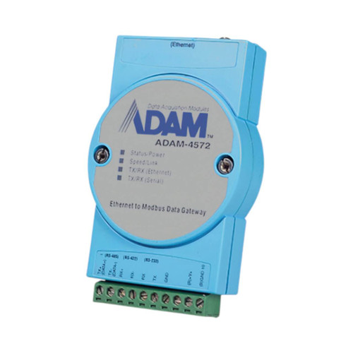 Advantech ADAM-4572 1-Port Modbus Gateway, 1x RS-232/422/485 Serial, 1x RJ45 Ethernet, 10/100Mbps, 10-30V DC