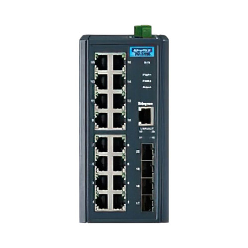 Advantech EKI-2720G-4FI Unmanaged Industrial Gigabit Ethernet Switch, 16x RJ45, 4x SFP, 10/100/1000Mbps