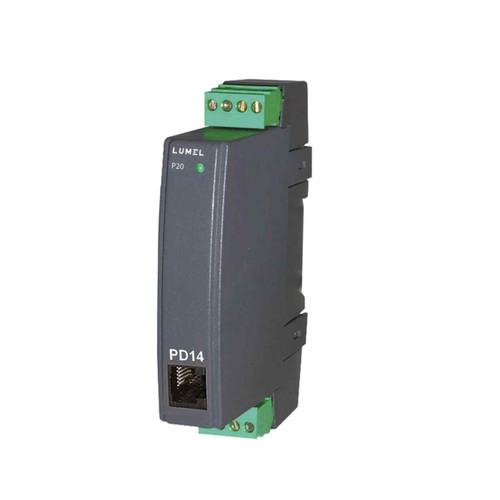 Lumel P20 Programmable Signal Transducer, 0-60mV Input, 4-20mA Output, 85-253V AC/DC, TS 35 DIN Rail Mount