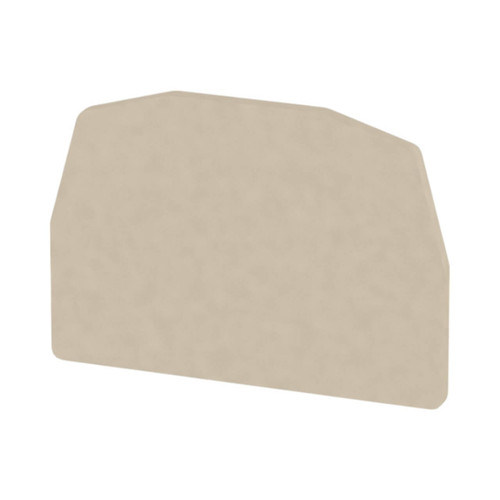Weidmuller ZAP/TW ZDUA End and Partition Plate, Beige, Snap-On, for ZDUA Terminal Blocks