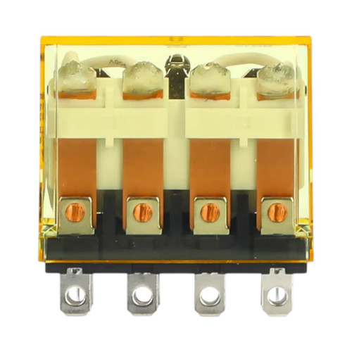 IDEC RH4B General Purpose Relay, 4PDT, 10A, 24V DC Coil, Plug-In, Blade Terminals, LED Indicator, Check Button
