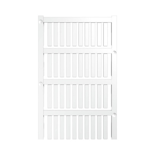 Weidmuller MultiCard Cable Marker Inlay Tag, 23x4mm, White, Plastic, Slide-In, Blank