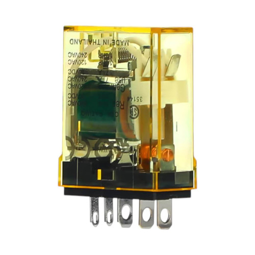 IDEC RH1B General Purpose Relay, SPDT, 10A, 24V AC Coil, Plug-In, Blade Terminals