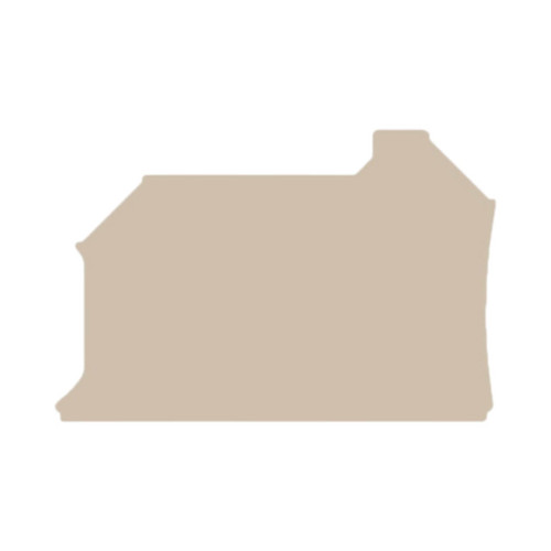 Weidmuller WAP Beige End Plate, Snap-On, for WDU/WTR 4 Terminal Blocks