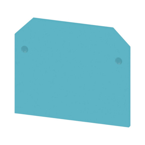 Weidmuller AP SAK2.5 BL End Plate for SAK 2.5 Terminal Blocks, Plastic, Snap-On, Blue