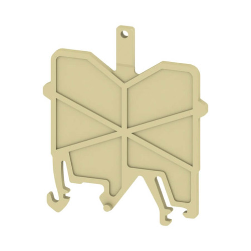 Weidmuller HP 1 ADP1 Fixing Support Plate, Beige, End Plate and Partition for Terminal Blocks, TS 35 Mount