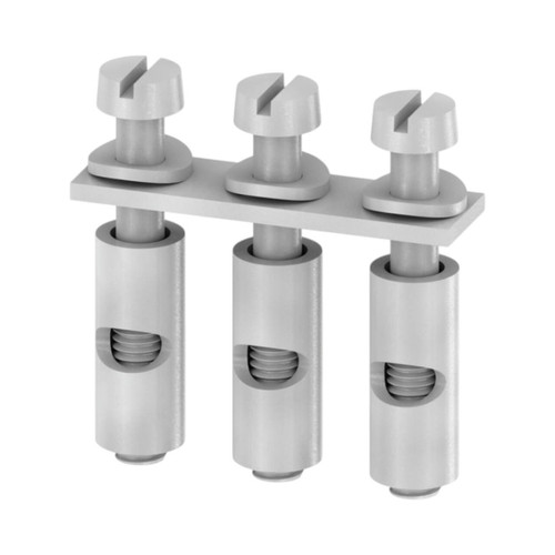 Weidmuller Q 3 SAK6N Cross-Connector for SAK 6N Terminal Blocks, 3 Pole, 6mm², 41A, Screw-In, Silver