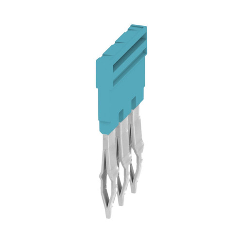 Weidmuller ZQV 4N/3 Cross-Connector for Terminal Blocks, 3 Pole, 4mm², 32A, Blue, Push-In Connect, Insulated