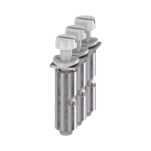 Weidmuller Q 3 SAK4 Cross-Connector for SAK 4 Terminal Blocks, 3 Pole, 4mm², 32A, Silver, Screw Connection