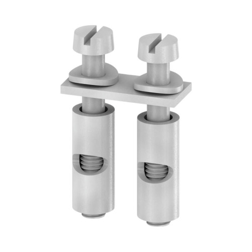 Weidmuller Q 2 SAK6N Cross-Connector for SAK 6N Terminal Blocks, 2 Pole, 6mm², 41A, Screw-In, Silver