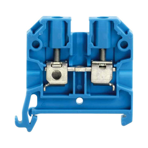 Weidmuller SAK 4/35 BL Feed-Through Terminal Block, 4mm², 32A, 800V, Screw Connection, Blue, TS 35 Mount