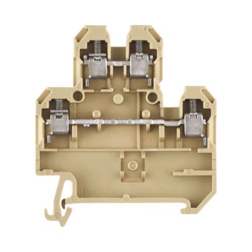 Weidmuller DK 4Q/35 Double Level Feed-Through Terminal Block, 4mm², 32A, 800V, Screw Connection, TS 35 Mount