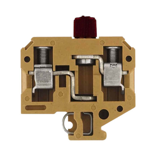 Weidmuller SAKS 3 Z/6.3X26 Fuse Terminal Block, 10mm², 10A, 500V, Screw Connection, Beige, TS 32 Mount