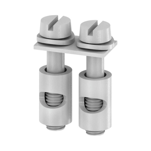 Weidmuller Q 2 SAK2.5 Cross-Connector for SAK 2.5 Terminal Blocks, 2 Pole, 2.5mm², 24A, Screw-In, Silver