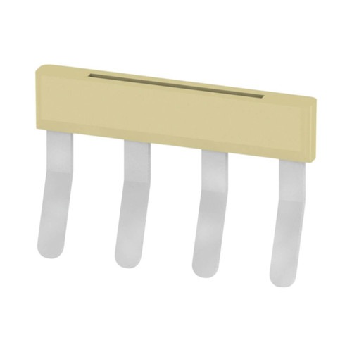 Weidmuller SAK Series Cross-Connector for Terminal Blocks, 4 Pole, 27A, Beige, Push-In, Insulated