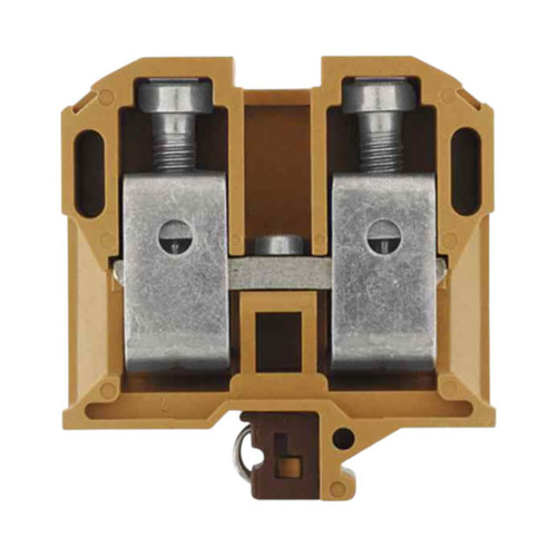 Weidmuller SAK 70 KRG Feed-Through Terminal Block, 70mm², 192A, 1000V, Screw Connection, Beige, TS 32 Mount