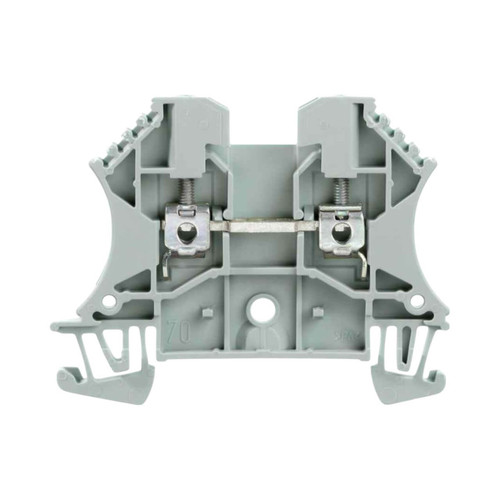 Weidmuller WDU 2.5 GR Feed-Through Terminal Block, 2.5mm², 24A, 800V, Screw Connection, Grey, TS 35 DIN Mount