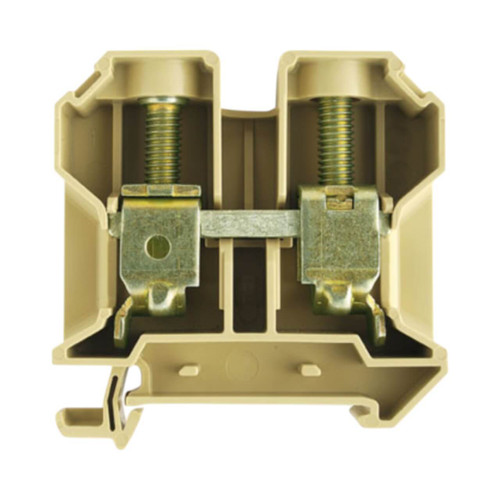 Weidmuller SAK 35N/35 Feed-Through Terminal Block, 35mm², 125A, 800V, Screw Connection, Beige, TS 35 Mount