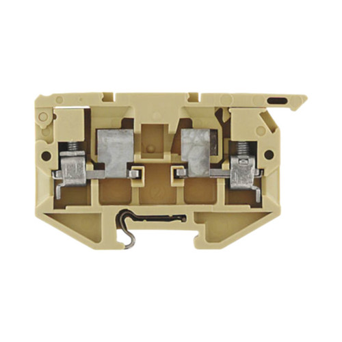 Weidmuller ASK 1/15 Fuse Terminal Block, 4mm², 6.3A, 500V, Screw Connection, 5x20mm Fuse, Beige, TS 15 Mount
