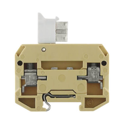 Weidmuller SAKR 1.5 Test-Disconnect Terminal Block, 1.5mm², 10A, 400V, Screw Connection, Beige, TS 15 Mount