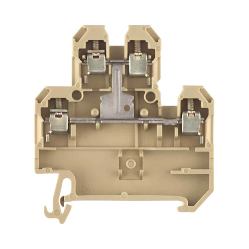 Weidmuller DK 4QV/35 Feed-Through Terminal Block, 4mm², 32A, 500V, 4 Connections, Vertical Cross-Connections