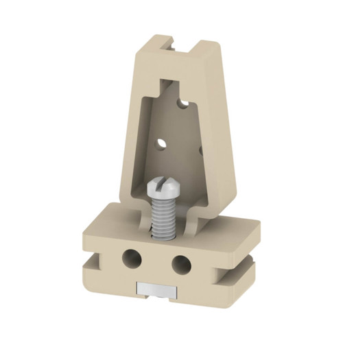 Weidmuller EWK 2 End Bracket for Terminal Blocks, Beige, TS 32 DIN Rail Screw Mount