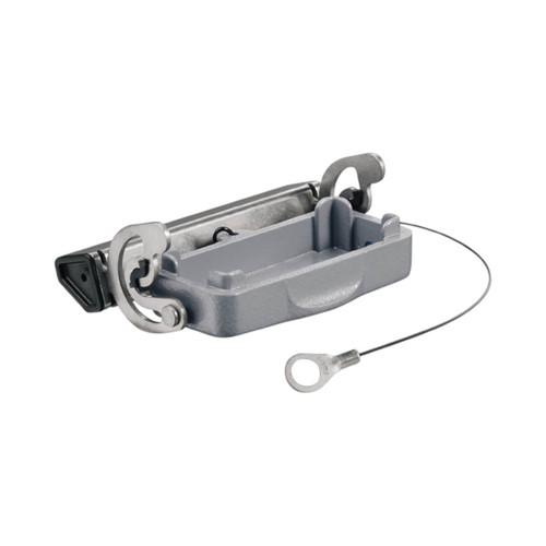 Weidmuller HDC 10A DODL 1LB Heavy-Duty Connector Cover, IP65, Locking Clamp, Aluminum, Size 2