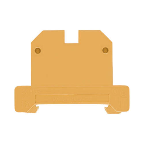 Weidmuller EK 6/35 Ground Terminal Block, 6mm², 800V, Screw Connection, Green/Yellow, TS 35 Mount