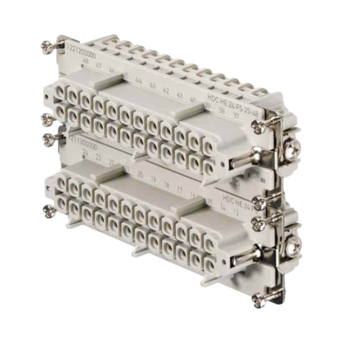 Weidmuller HDC Heavy-Duty Connector Female Insert, 24 Pole, 16A, 500V, Screw Connection