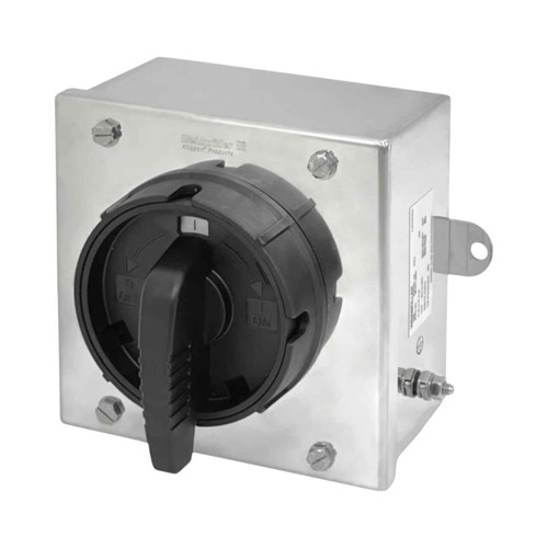 Weidmuller Hazardous Area Isolator Control Station, 25A, 3 Pole, Stainless Steel, IECEx, 150x150x90mm