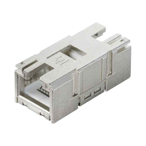 Weidmuller RJ45 to RJ45 Bulkhead Socket Insert, Cat.6A, IP67, Shielded, Zinc Diecast
