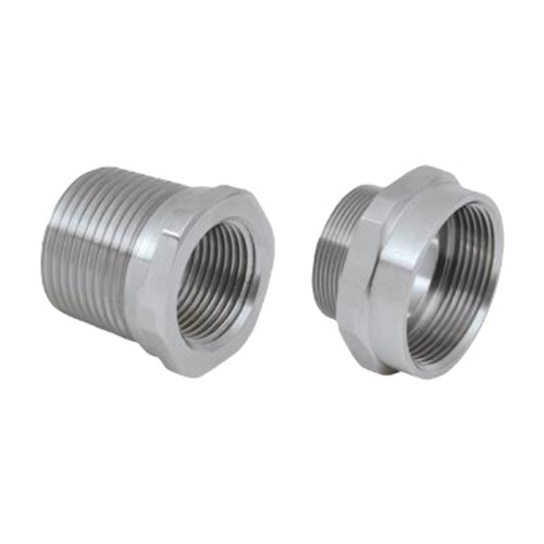 CMP 737 Hazardous Thread Reducer, M63 Male to M50 Female, Nickel-Plated Brass, Ex d/Ex e/Ex t, ATEX/IECEx
