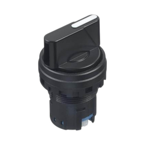 IDEC HW1S Selector Switch Operator, 22mm, 2-Position, Maintained, Black Knob, for HW Series