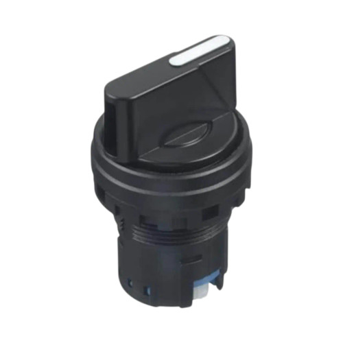 IDEC HW1S Selector Switch Operator, 22mm, 2-Position, Maintained, Black Knob, for HW Series